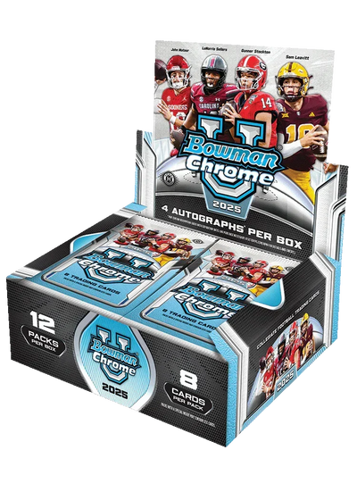 2025 Bowman Chrome University Football Jumbo Hobby Box