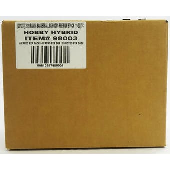 2019-20 Panini NBA Hoops Premium Stock Basketball Hobby Hybrid 20 Box Case