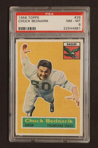 1956 Topps Chuck Bednarik #28 PSA 8