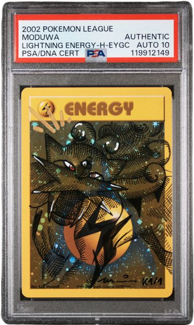 PSA Auto 10 Moduwa Raikou Lightning Energy-Holo