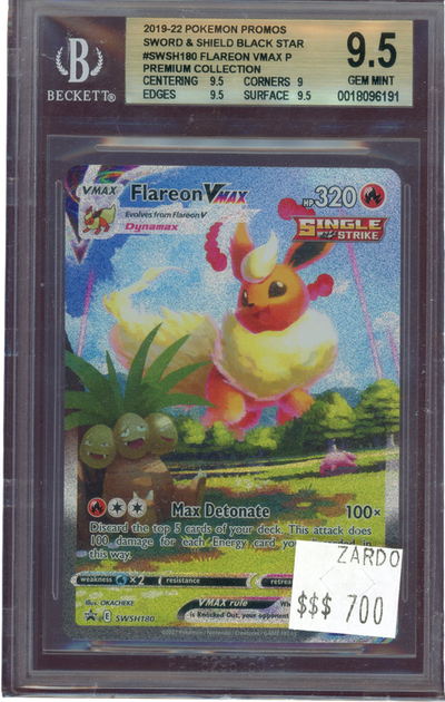 BGS 9.5 Flareon Vmax Black Star Promo