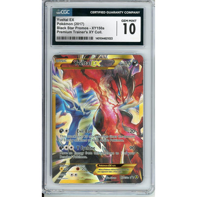 Pokemon Graded: Yveltal Ex #Xy150a Black Star Promo Premium Trainer's Xy Collection (2017) Holo CGC 10