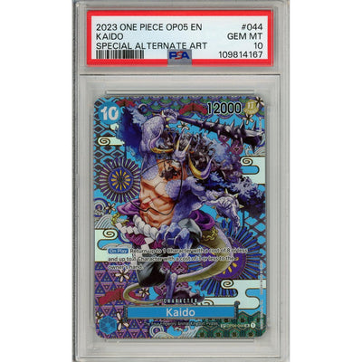 One Piece Graded: Kaido Special Alt Art Op04-044 Awakening Of The New Era PSA 10