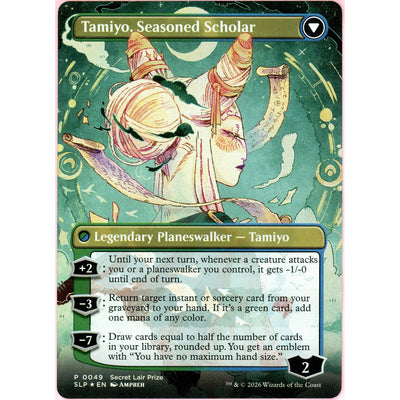 MTG Single: Tamiyo, Inquisitive Student/Seasoned Scholar #49 Secret Lair (2026) Holo Nm