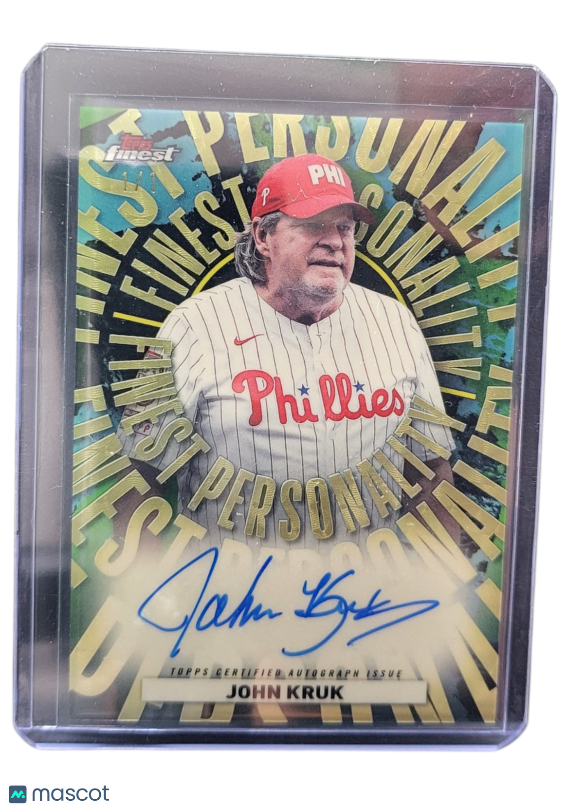 2026 Topps Finest John Kruk #Fpa-Jk Superfractor
