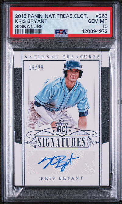 2015 National Treasures #263 Kris Bryant Signatures /99 PSA 10 120894972