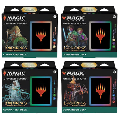 Magic The Gathering Lord Of The Rings Tales Of Middle-Earth Commander Deck Display