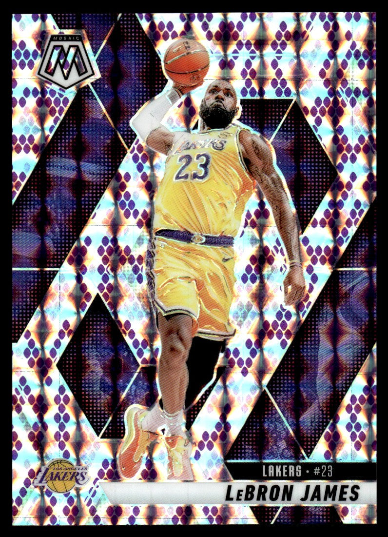 2024 Mosaic #180 Lebron James Purple Snakeskin Kobe Tribute Ssp /24