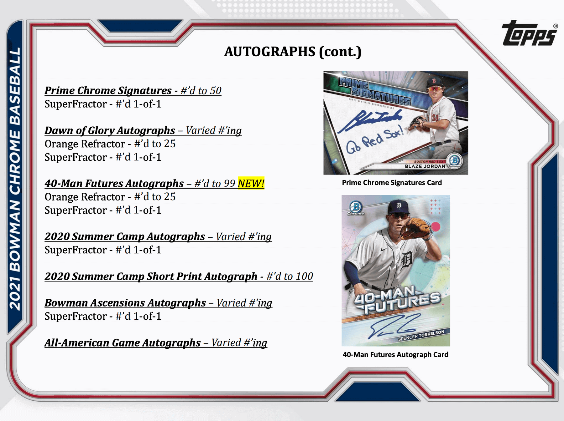 2021 Bowman Chrome Baseball Hobby Box