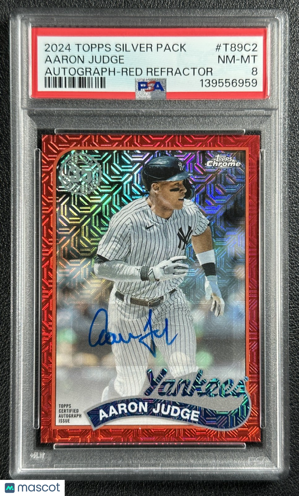 2024 Flagship Aaron Judge #T89c-2 Na PSA 8