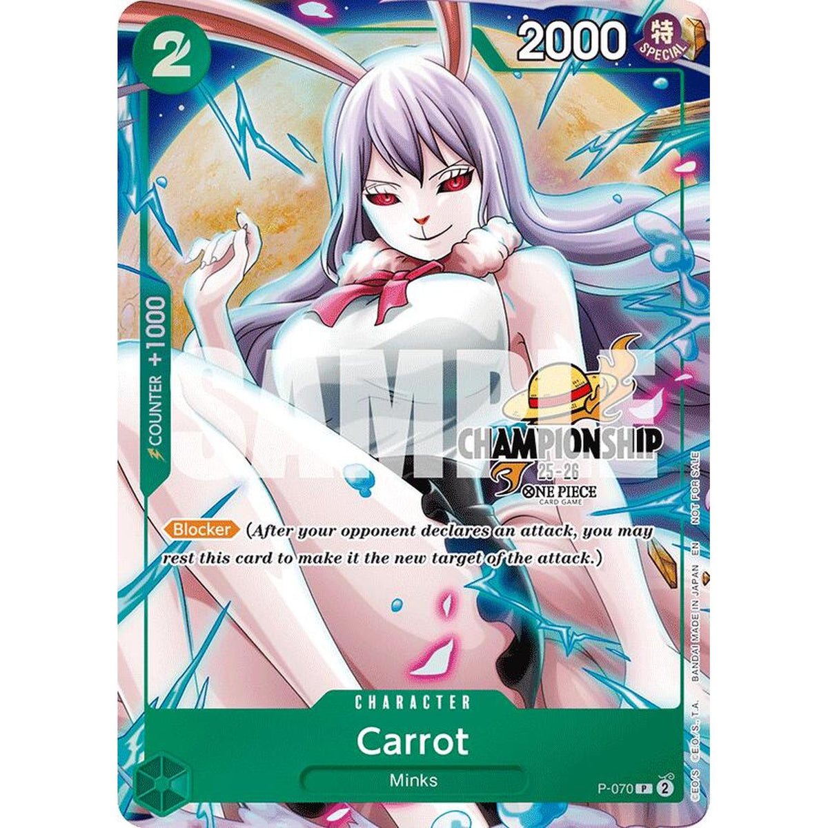 Carrot (Cs 25-26 Event Pack Finalist Ver.) (P-070) [One Piece Promotion Cards]  Foil