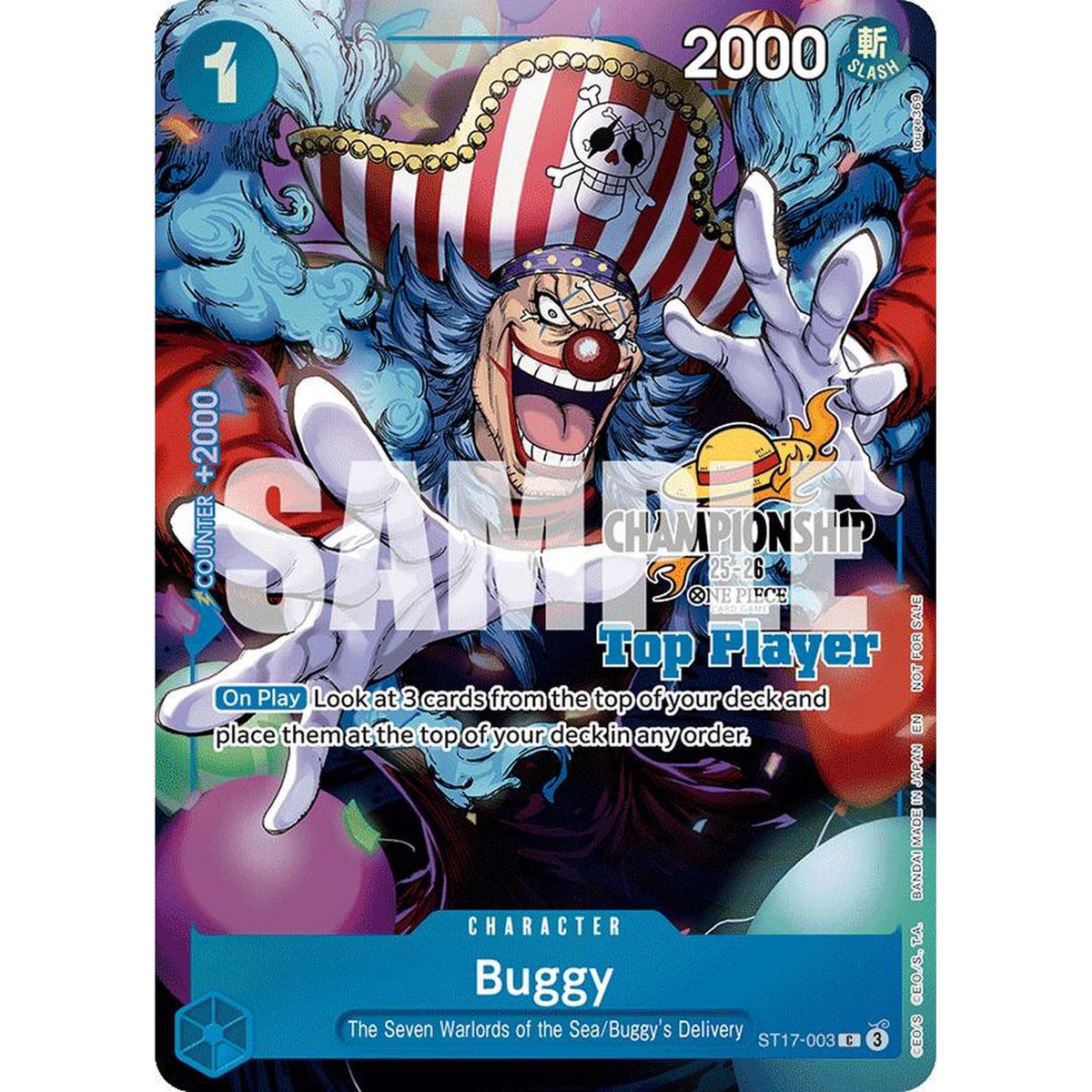 Buggy (Cs 25-26 Top Player Pack) (St17-003) [One Piece Promotion Cards]  Foil