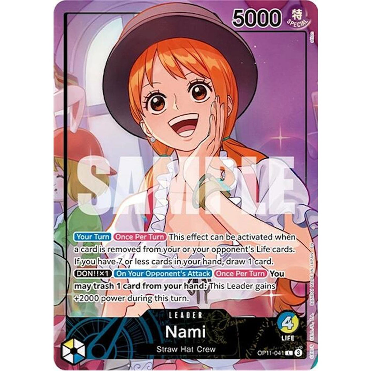 Nami (Whole Cake Island Arc) (Op11-041) [One Piece Promotion Cards]  Foil