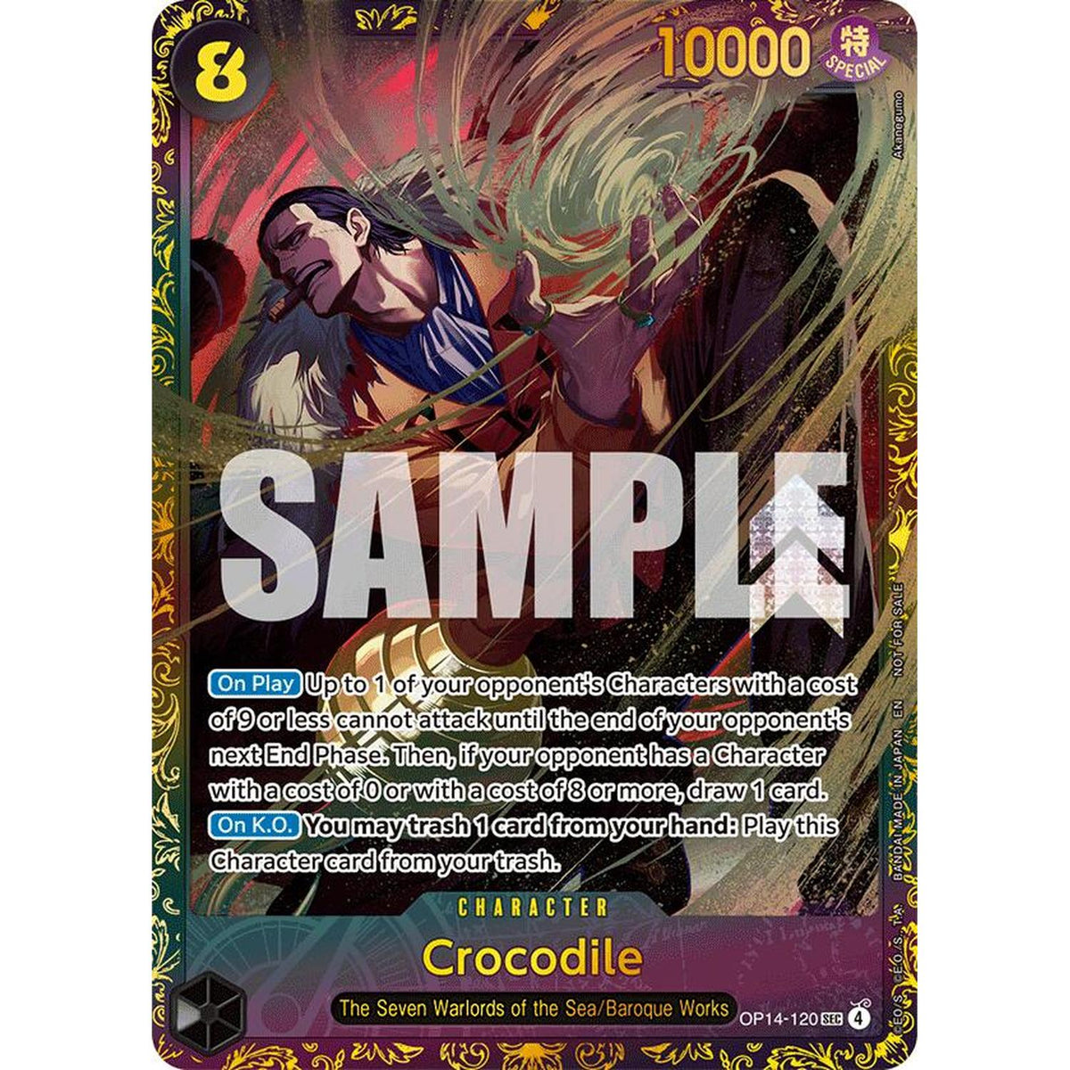 Crocodile - Op14-120 (Cs26-27 Regionals Season 1) (Op14-120) [One Piece Promotion Cards]  Foil