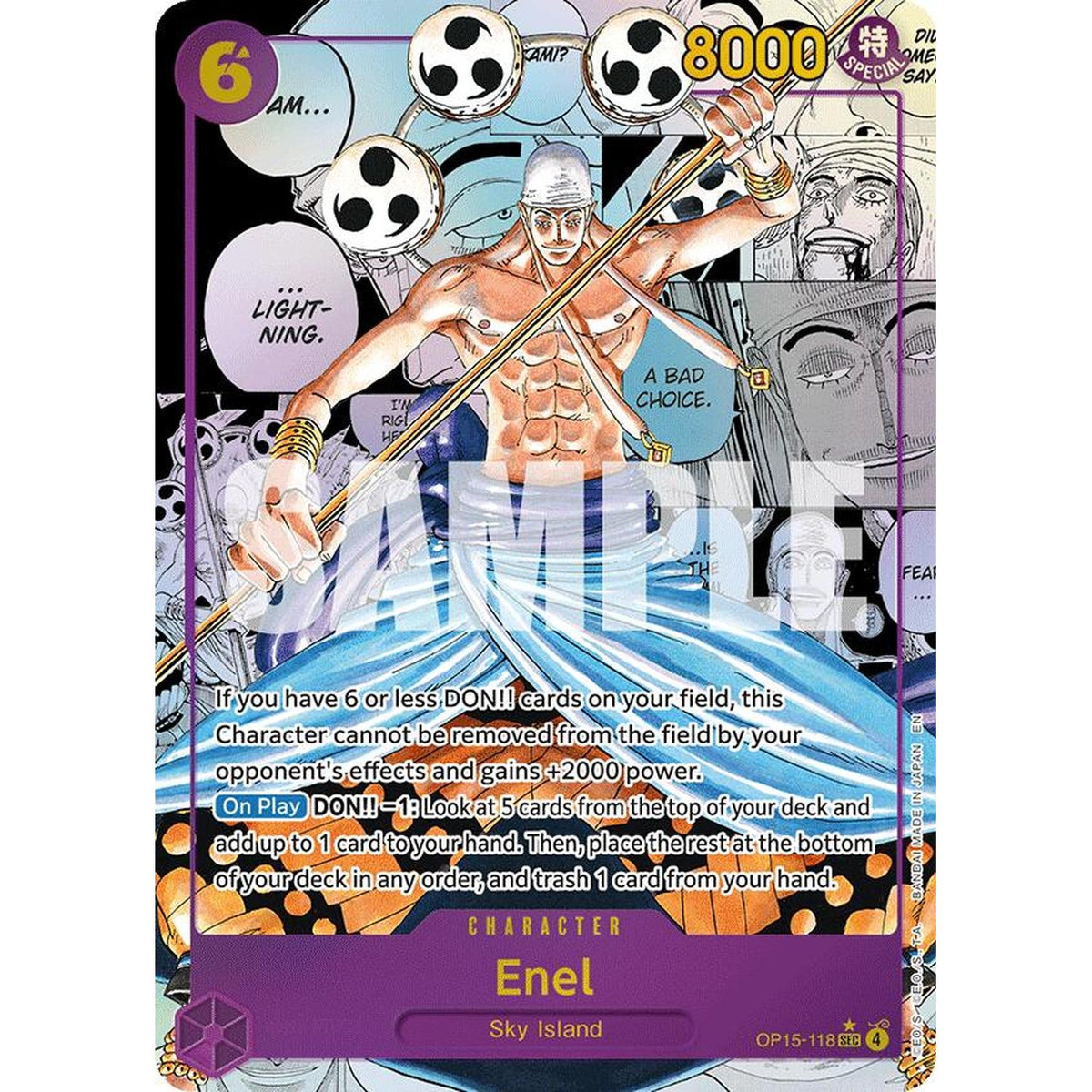 Enel (Op15-118) (Manga) (Op15-118) [Adventure On Kami's Island]  Foil