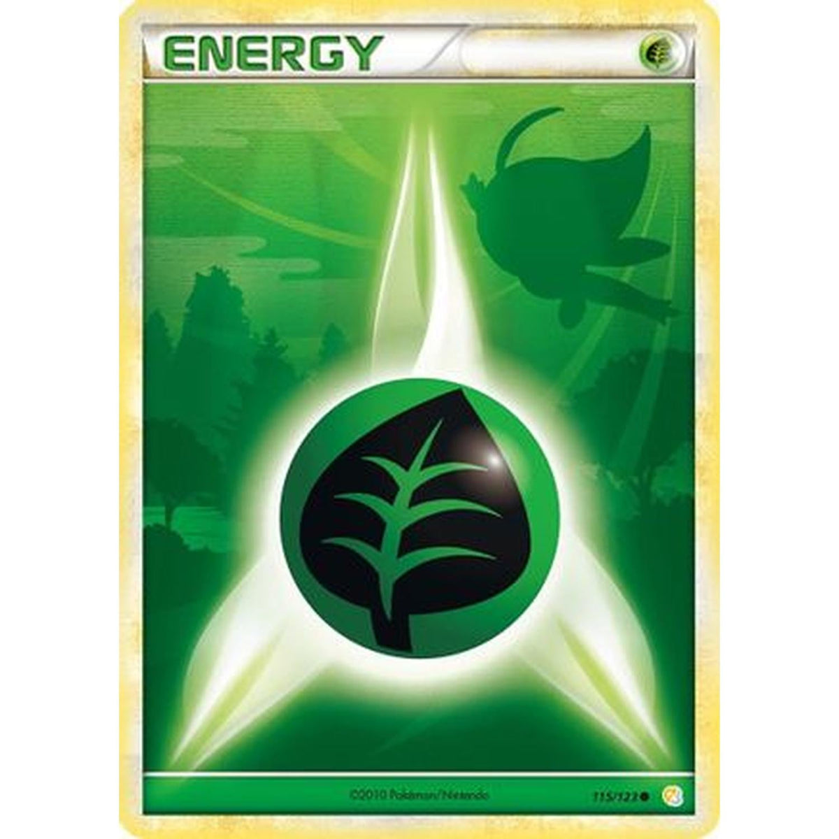 Grass Energy 115 [Heartgold Soulsilver]  - Reverse Holofoil