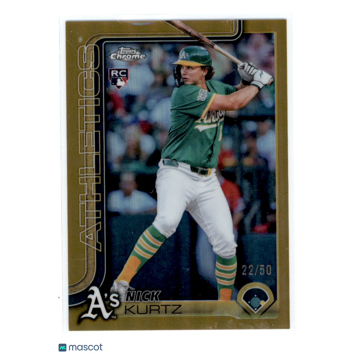 2025 Topps Chrome Nick Kurtz #Usc178 Gold Refractor