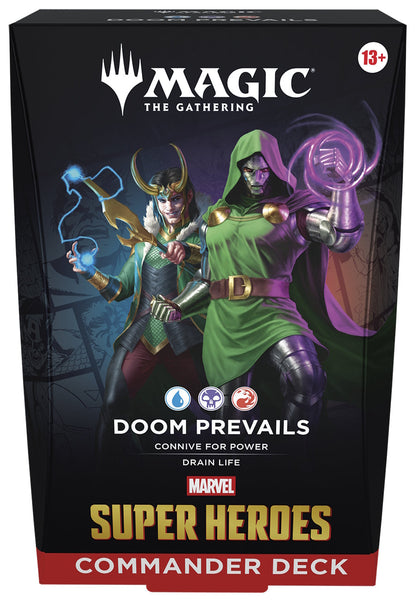 Magic: The Gathering TCG: Marvel Super Heroes Commander Display - Set of 4