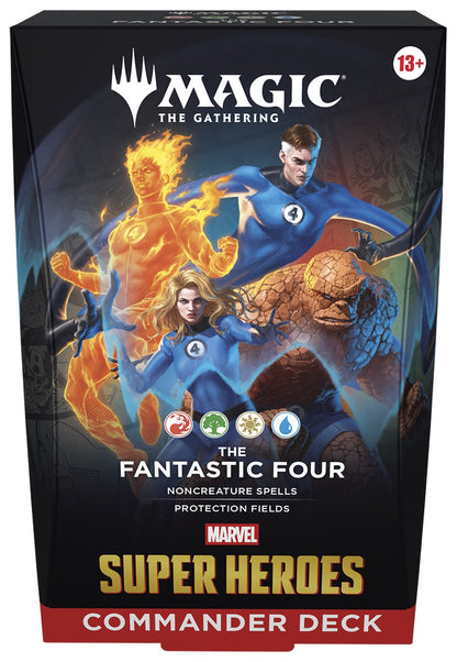 Magic: The Gathering TCG: Marvel Super Heroes Commander Display - Set of 4
