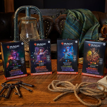 Magic: The Gathering TCG: Outlaws of Thunder Junction Commander Deck Bundle (All 4 Decks)