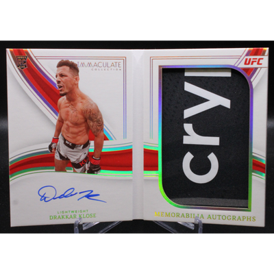 2022 Panini Immaculate UFC - Drakkar Klosr Mab-Dkl - Booklet Auto /9