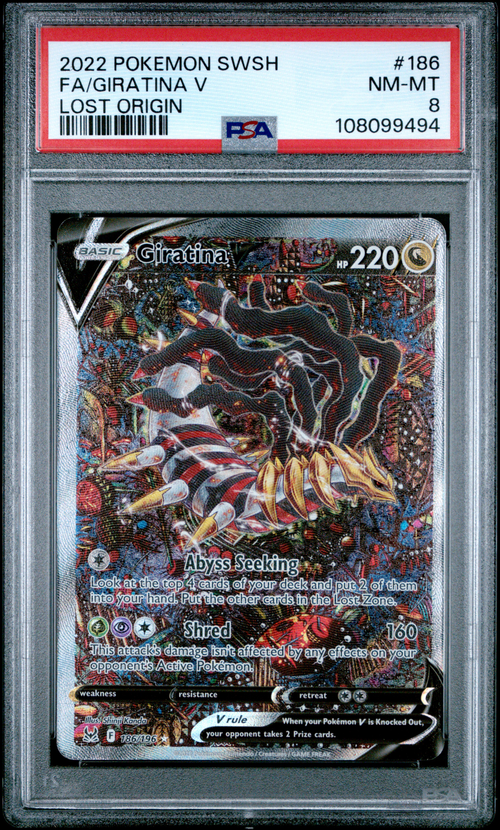 PSA 8 Fa/Giratina V Lost Origin