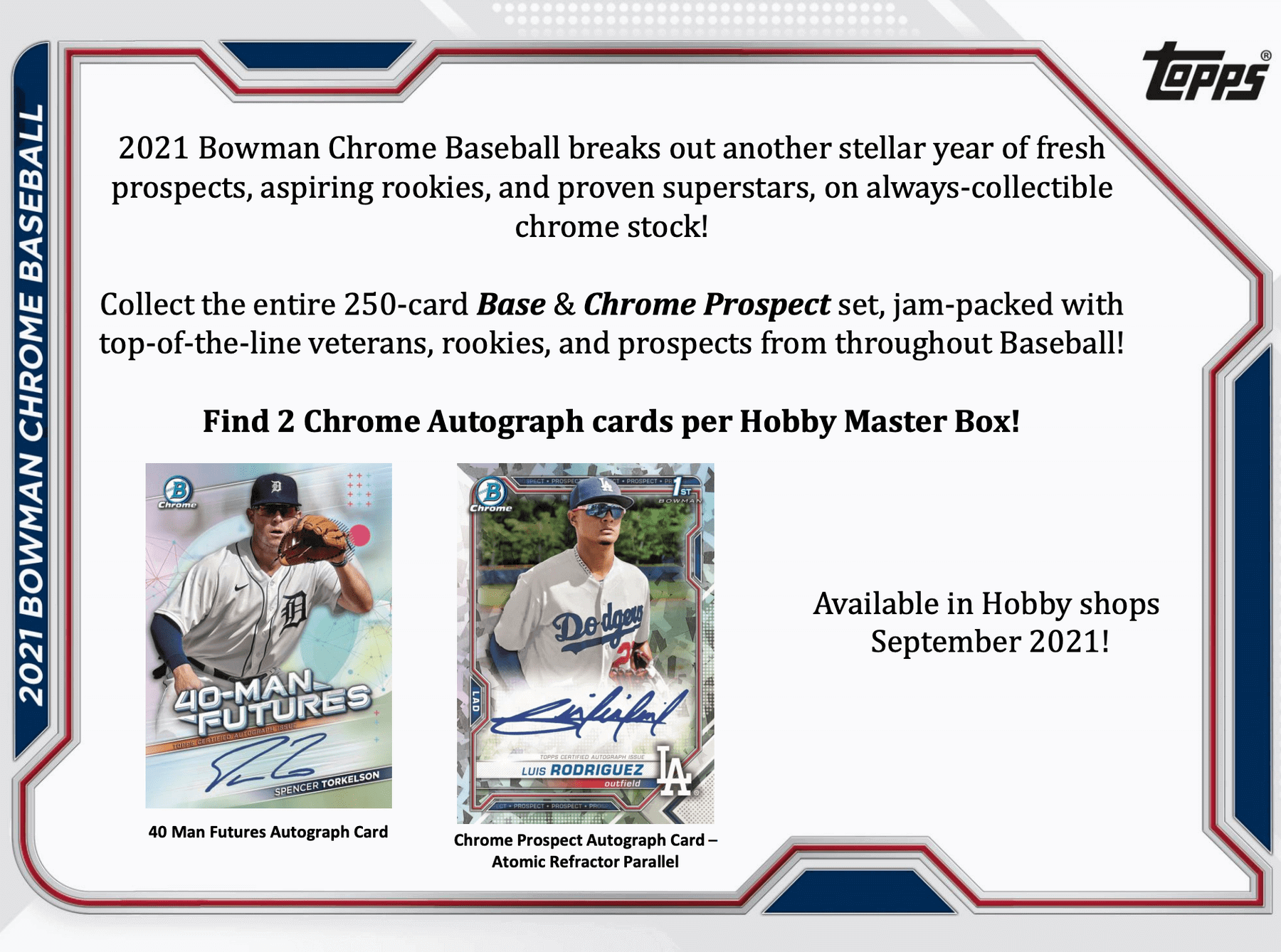 2021 Bowman Chrome Baseball Hobby Box