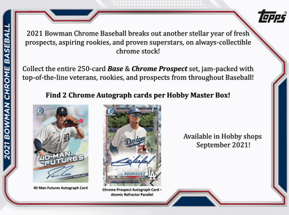2021 Bowman Chrome Baseball Hobby Box