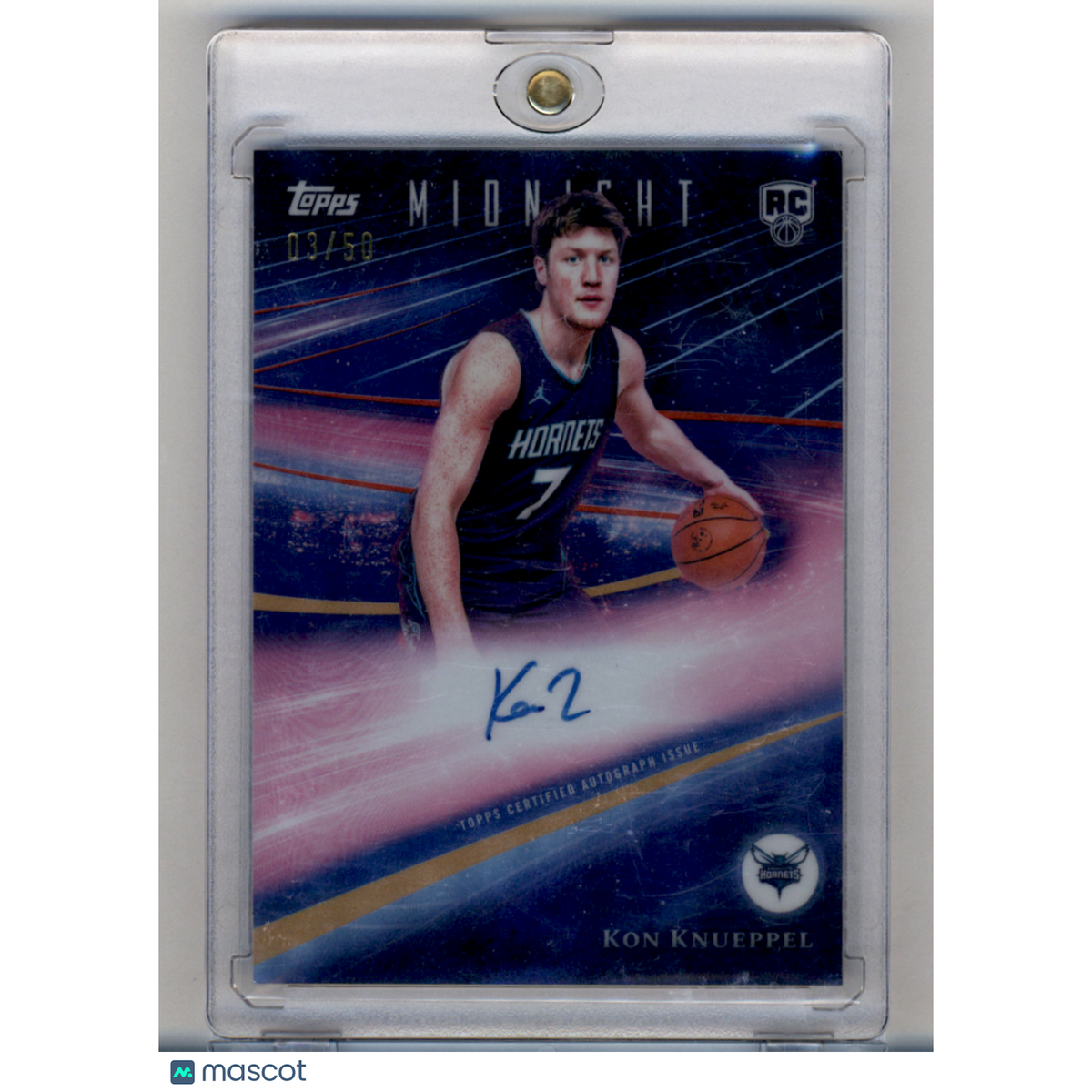 2025 Topps Midnight Rookie Horizon Signatures Kon Knueppel #Rhs-Kk /50