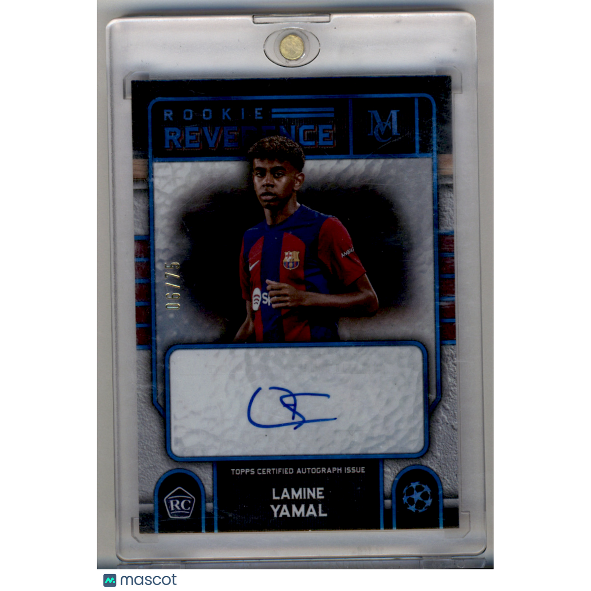 2024 Topps Museum Collection Uefa Champions League Rookie Reverence Lamine Yamal #Rra-Ly