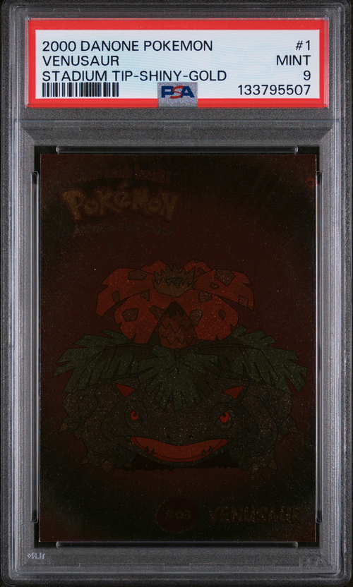 PSA 9 Venusaur Stadium Tip-Shiny-Gold