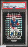 2024 Panini Prizm Emergent Keon Coleman #16 Black Finite 1/1 PSA 9