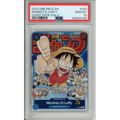 One Piece Graded: Monkey D. Luffy P-033 Event Pack Vol. 2 (2023) PSA 10
