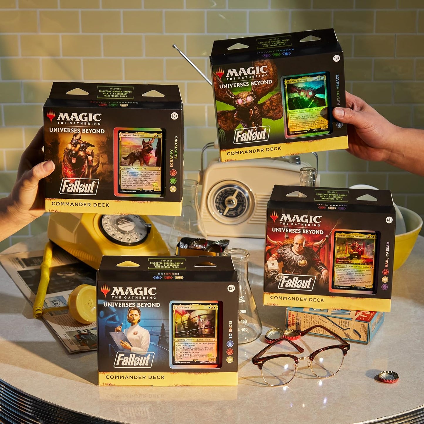 Magic: The Gathering TCG: Fallout Commander Decks - Set of 4
