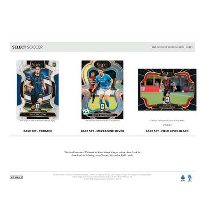 2025/26 Panini Select Serie A Soccer Hobby Box