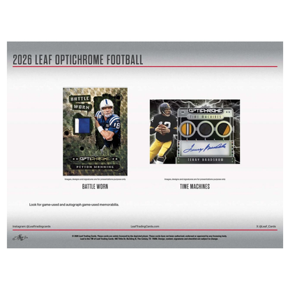 2026 Leaf Optichrome Football Jumbo Box