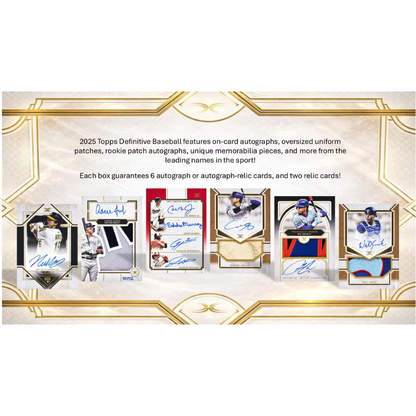 2025 Topps Defiitive Baseball Hobby Box