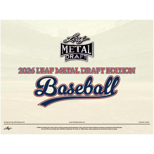 2026 Leaf Metal Draft Baseball Hobby Box