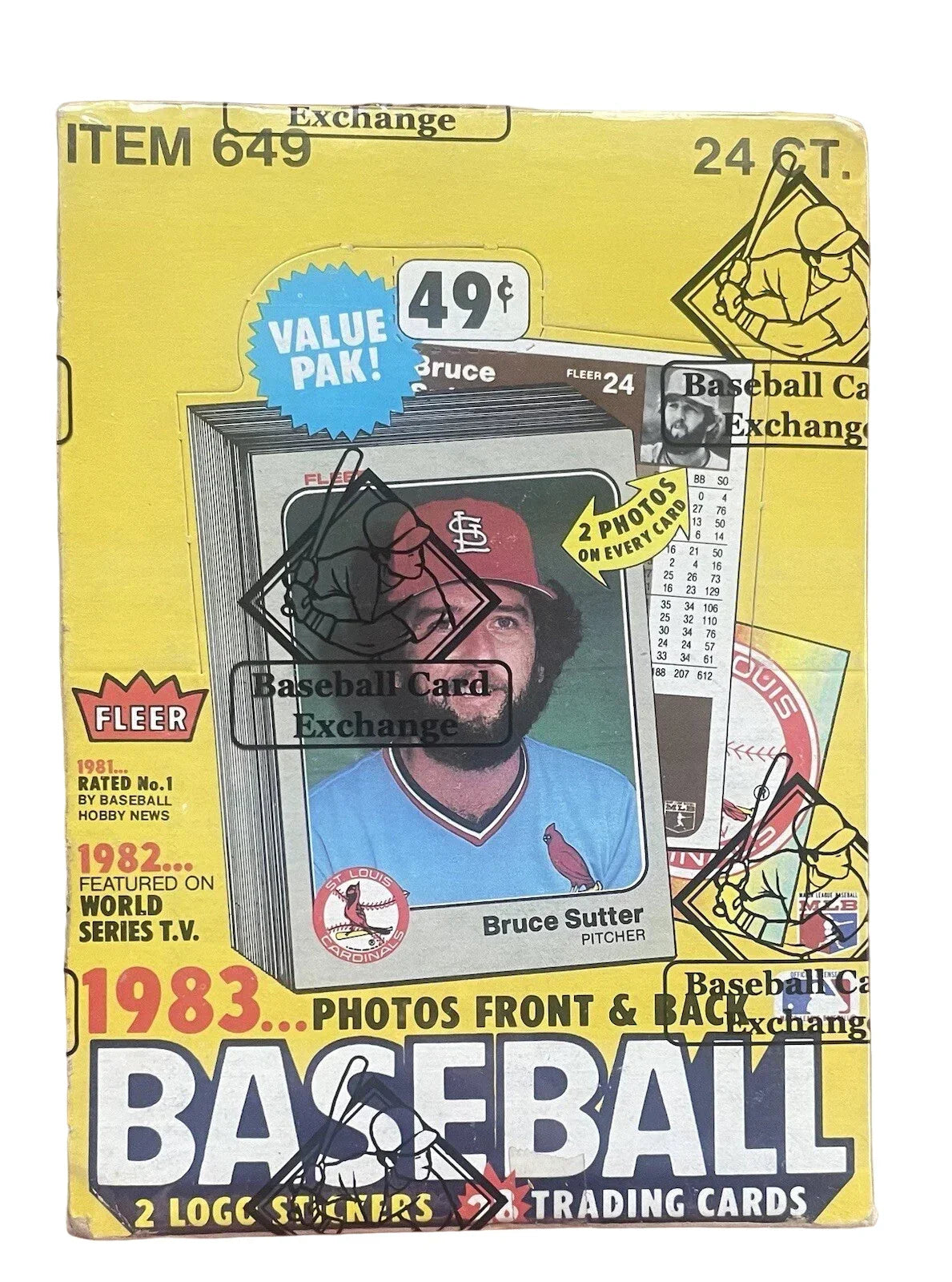 1983 Fleer Baseball Wax Box (Fasc Wrapped)